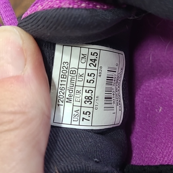 Brooks Sneakers Women's sz 7.5 Pure Cadence 7 Purple/Black Running Walking Shoe - Picture 11 of 11